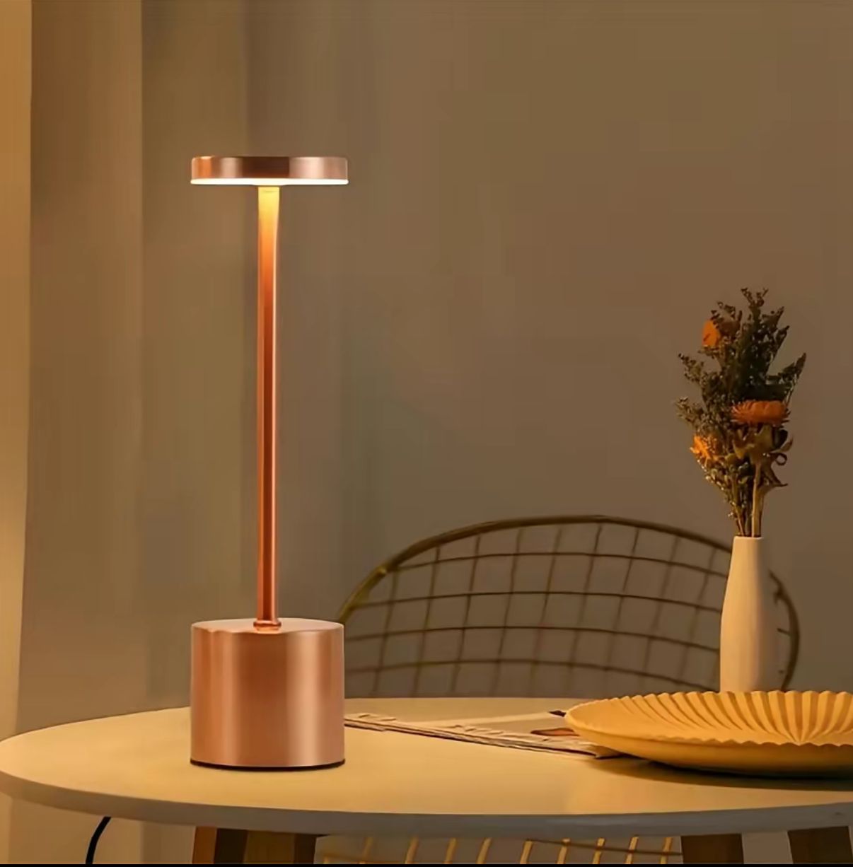 Lumora Glow — Rechargeable LED Touch Table Lamp for Bedroom, Desk & Bedside