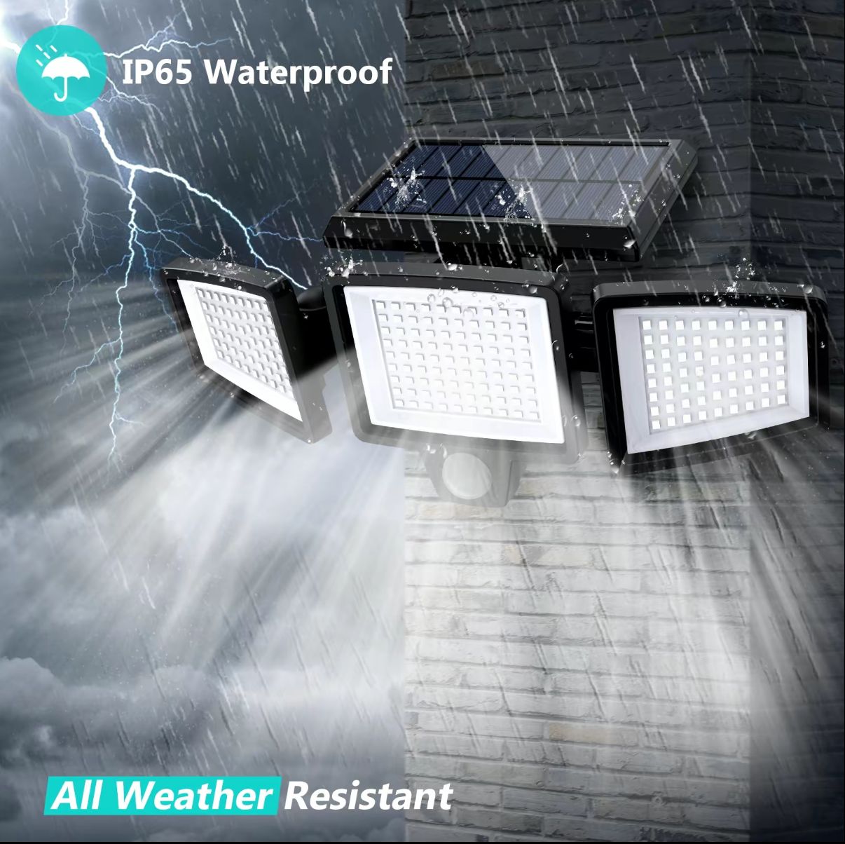 Lumora Solar Wall Light — Waterproof Outdoor LED Lamp for Garden, Patio & Yard