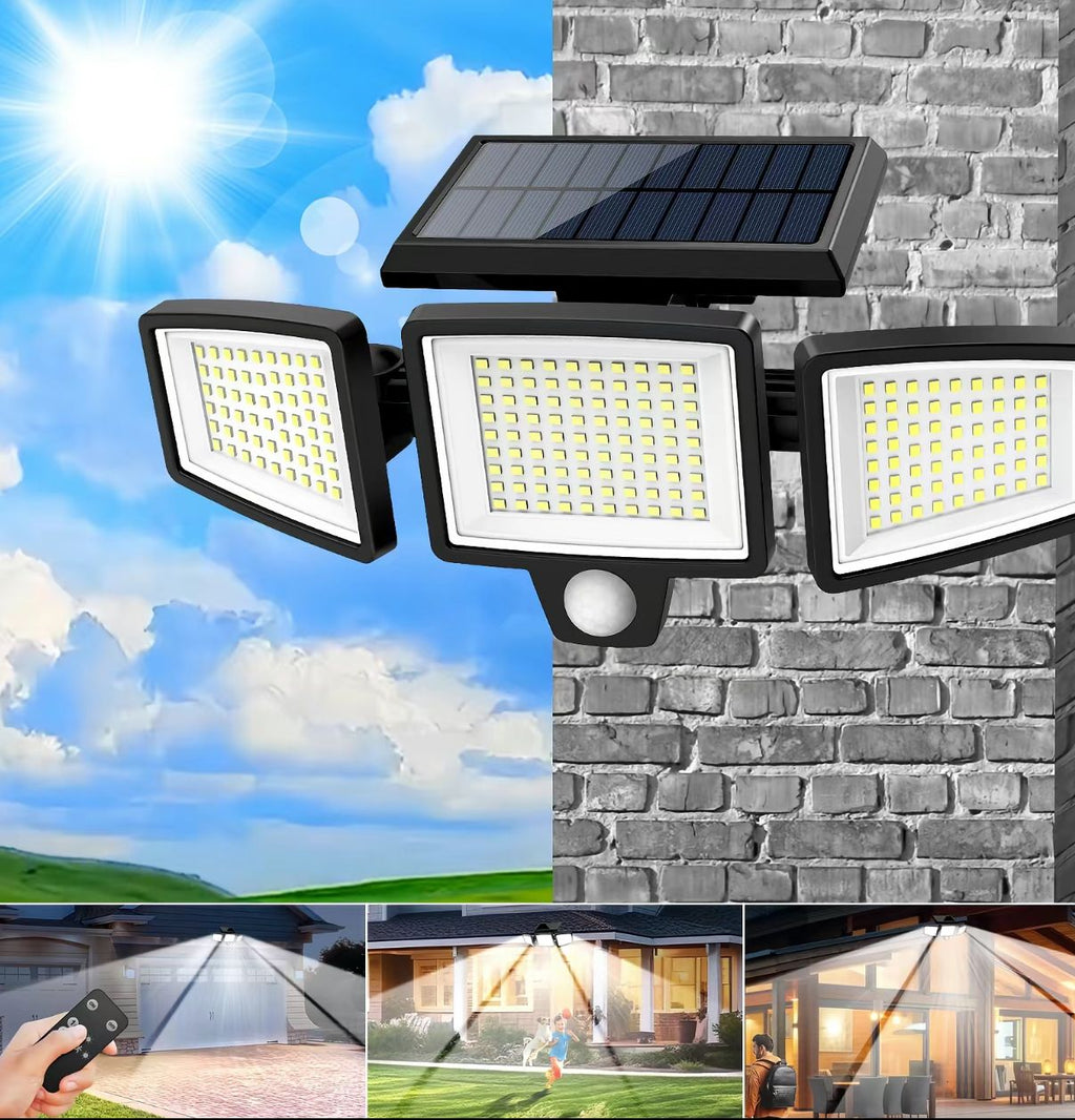 Lumora Solar Wall Light — Waterproof Outdoor LED Lamp for Garden, Patio & Yard