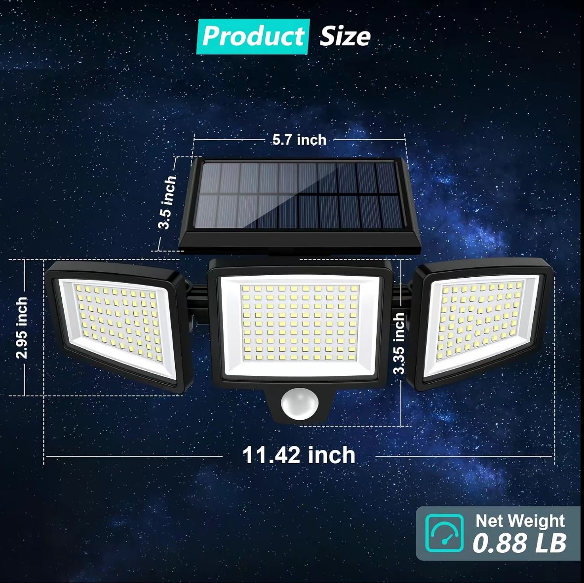 Lumora Solar Wall Light — Waterproof Outdoor LED Lamp for Garden, Patio & Yard
